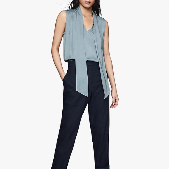 NWOT Reiss Sleeveless Pintuck Top - Picture 8 of 9